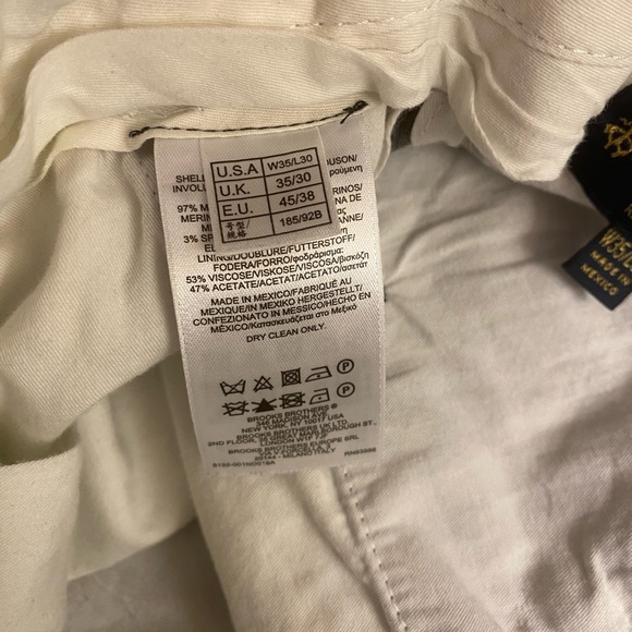 Brooks Bros Regent Pants 35x30 - Picture 5 of 6